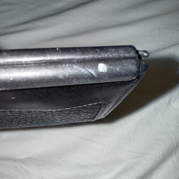 DOONEY & BOURKE Vintage AWL Black Leather Kiss-lock Bifold Wallet - Picture 6 of 6